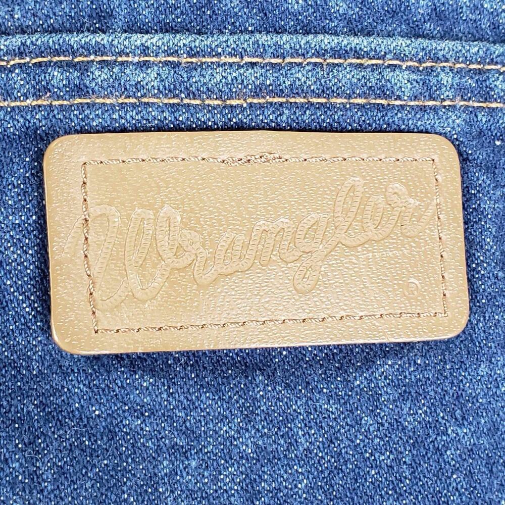 Wrangler Jeans Men’s Size 38x36 Tall Straight Leg Blue Rodeo Leather Patch 38 - Picture 9 of 11